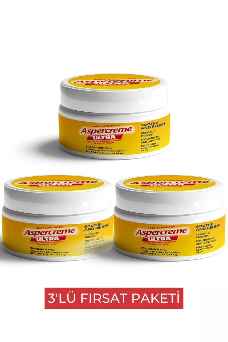 Aspercreme Ultra Masaj Kremi  3 Adet