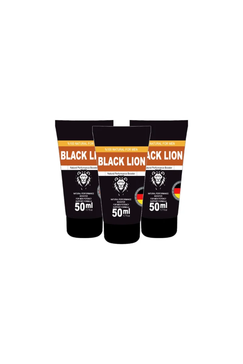 Black Lion 50 ml 3 Adet Men Booster Krem Erkeklere Özel Anlar İçin Hareketlendirici Krem