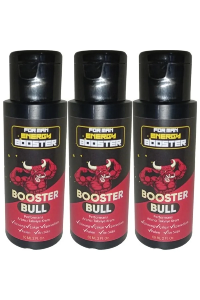 Booster Bull 3 Adet Erkeklere Özel Kremi 60 ml - 3 Adet 60 ml