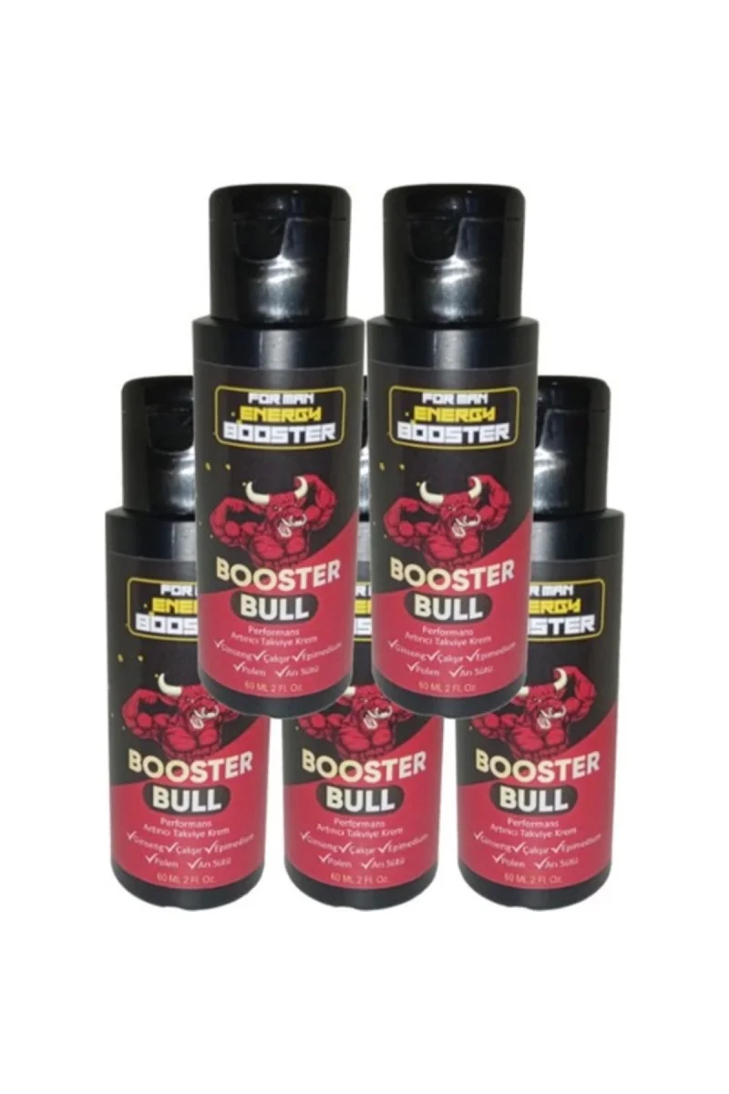 Booster Bull 5'li Paket Erkeklere Özel Krem 60 ml - 5 Adet 60 ml