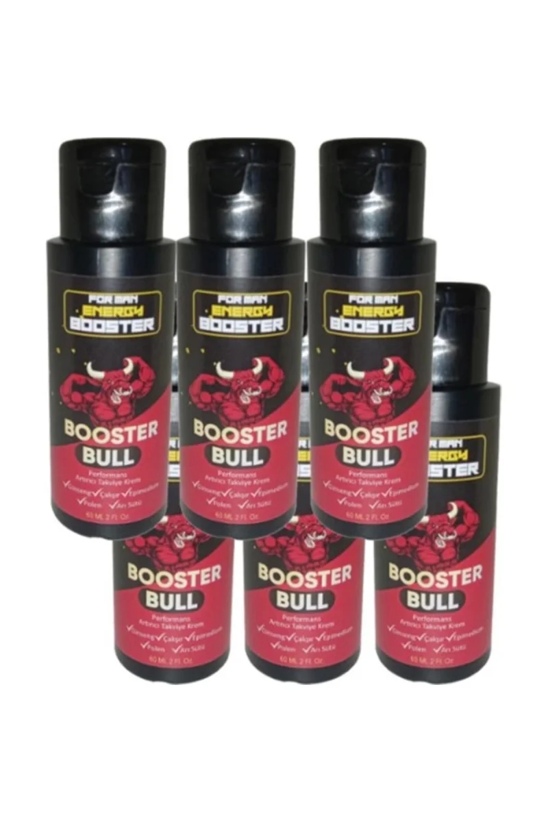 Booster Bull 6 Tane Birden Erkeklere Özel Kremi 60 ml - 6 Adet 60 ml
