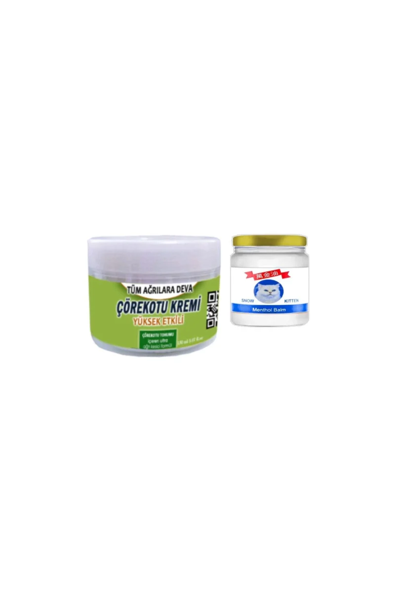 Çörek Otu Kremi 150 ml Rahatlatıcı Krem +Snow Kitten 50 ml Menthol Balm
