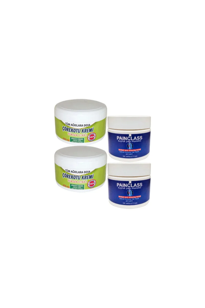 Çörek Otu Kremi XL Boy 2x200 ml +2x150 ml Kuyruk Yağı Kremi Painclass