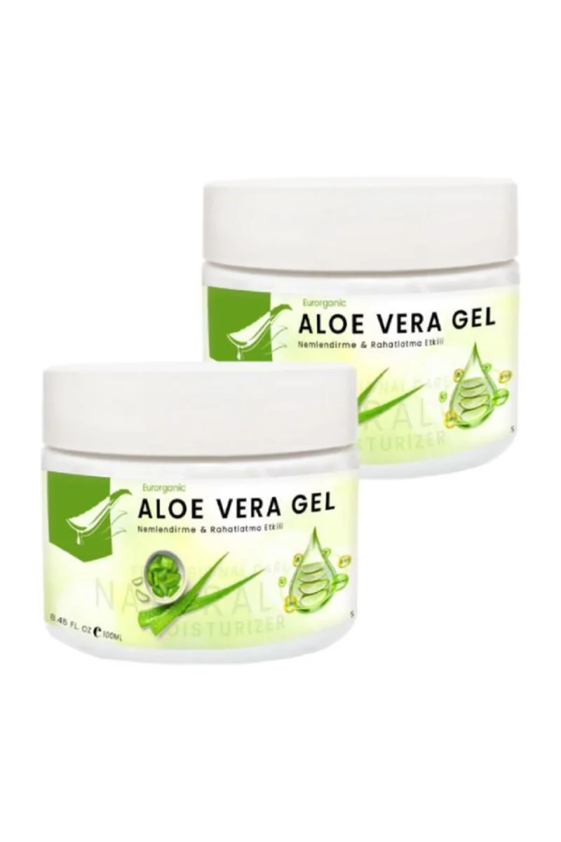 Eurorganic Aloe Vera Jel Cildiniz İçin Ferahlama ve Nem Dokunuş 100 ml x 2 adet