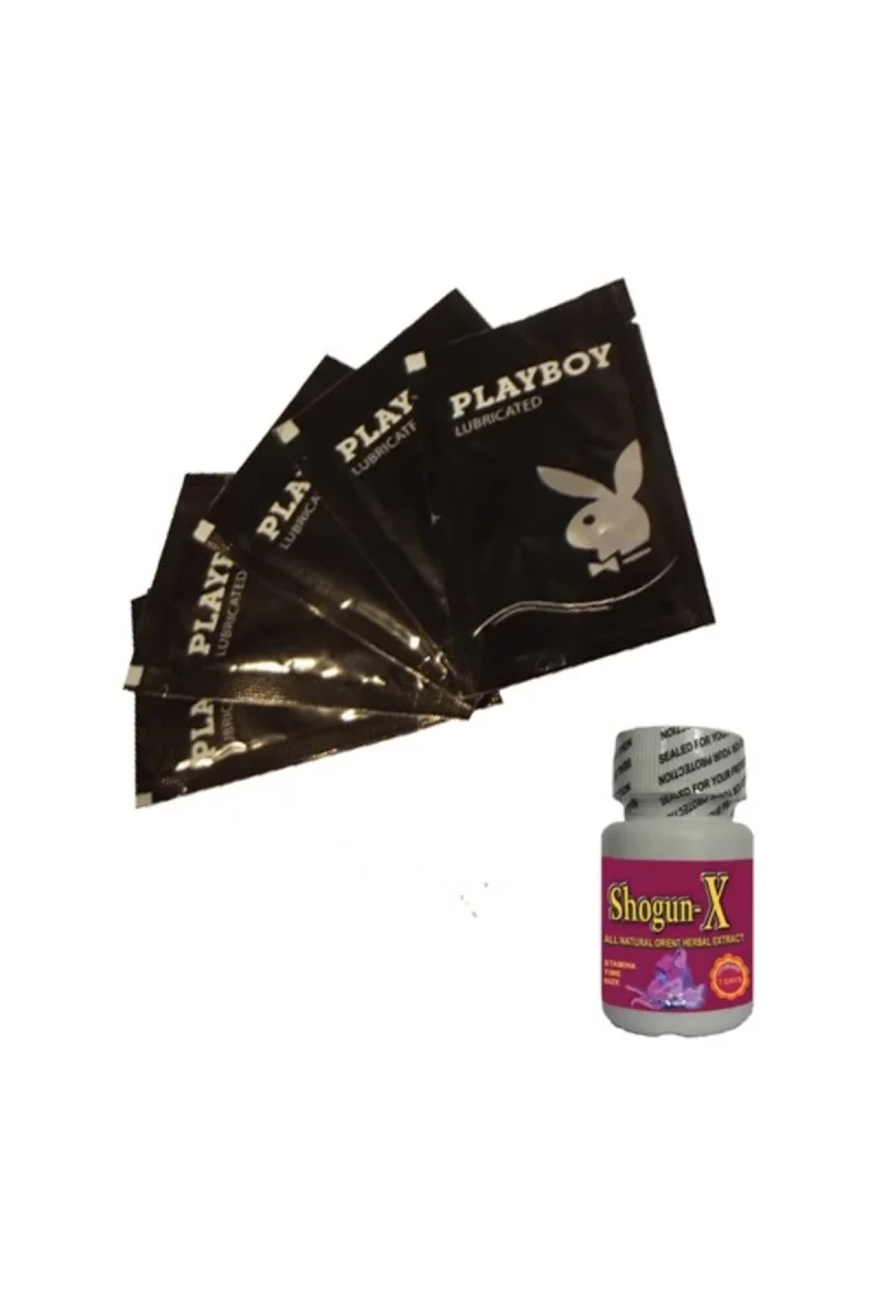 Playboy Lubricated Gel 5 X 5ml Jel + 10lu ShogunX Erkeklere Özel