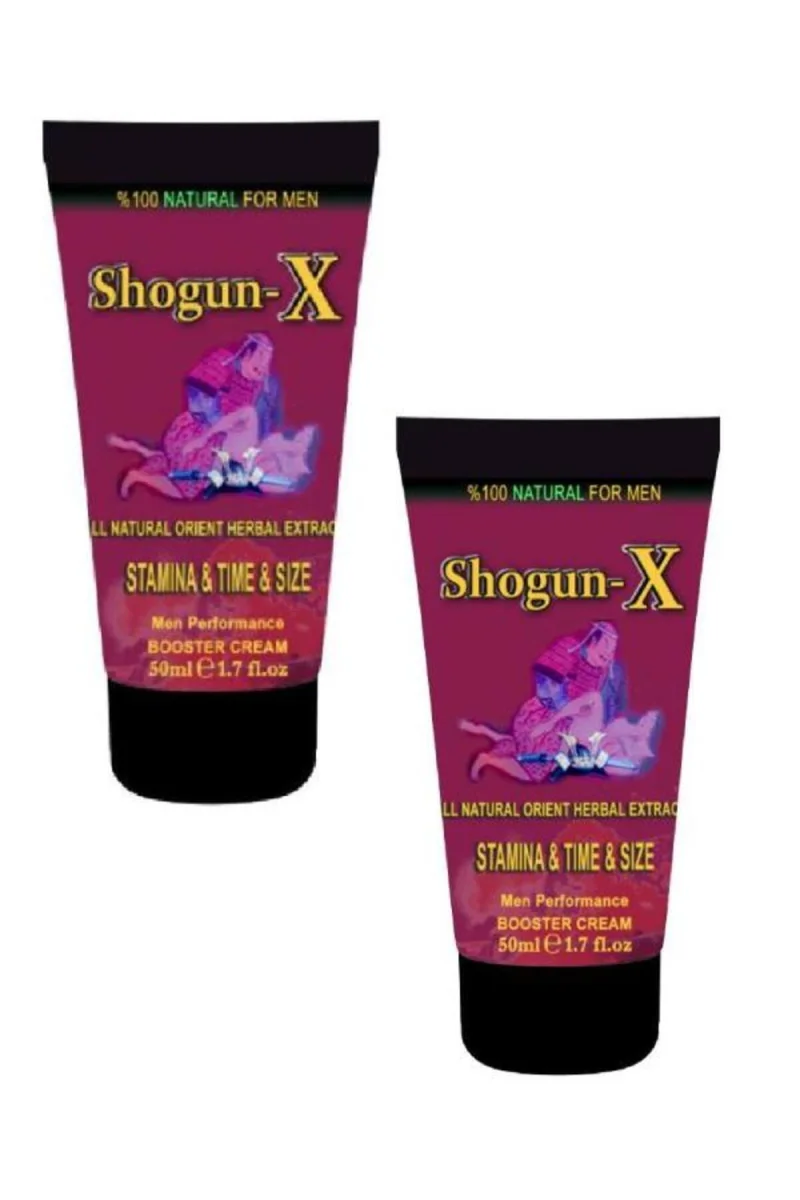 Shogun -x Extra Cream Erkeklere Özel Sertleşmeye ve Gecikmeye Etkili Krem 50ml X 2 Adet