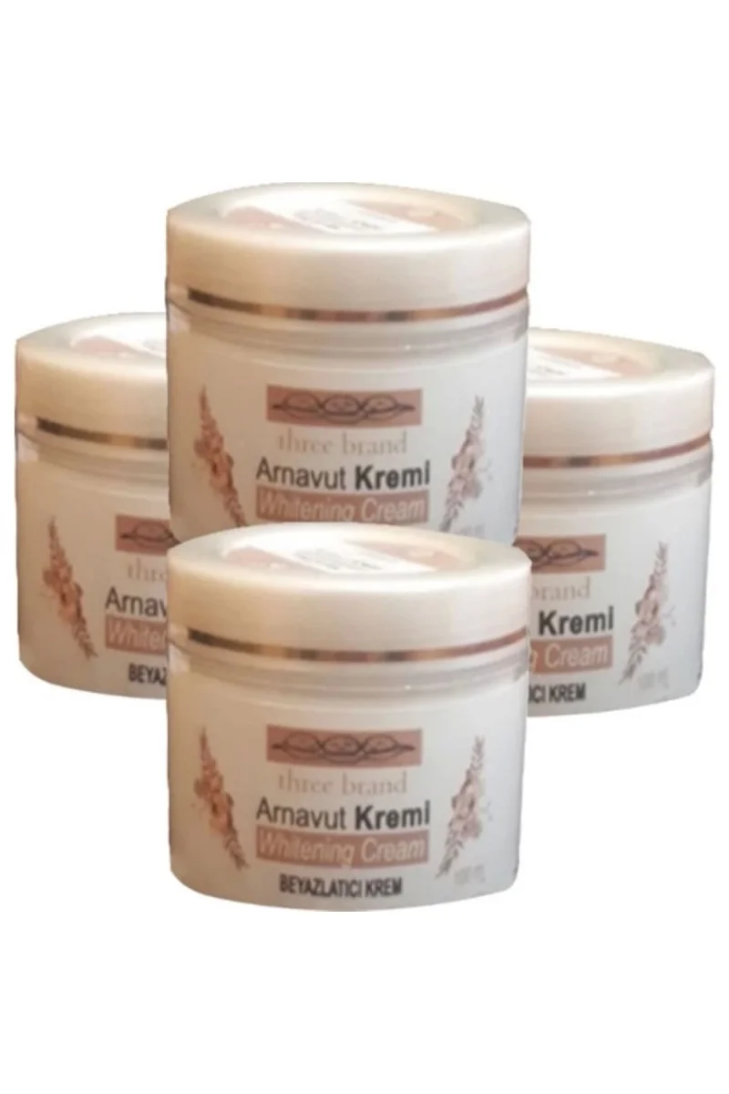 Three Brand 4lü Adet Arnavut Kremi Whitens Cream Tüm Bölge Aklık Kremi 100 ml
