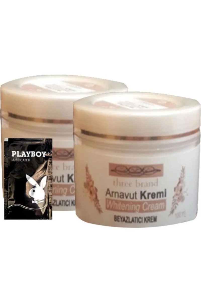 Three Brand Arnavut Kremi 1+1 Whitening Cream Aklık Kremi 100 ml + 1 Tane Hediye Jel