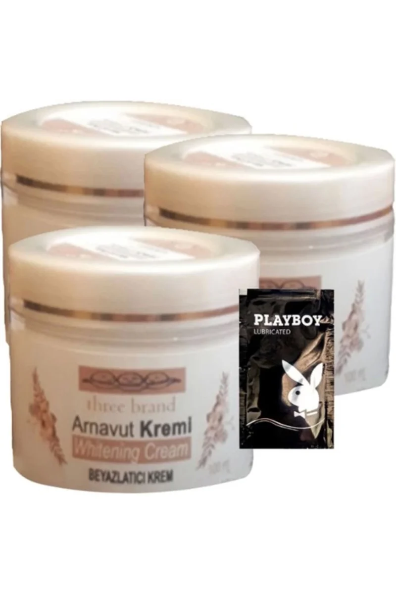 Three Brand Arnavut Kremi 100 ml 3x Adet Whitens Cream Antikara Kremi + 1 Adet Jel Hediye