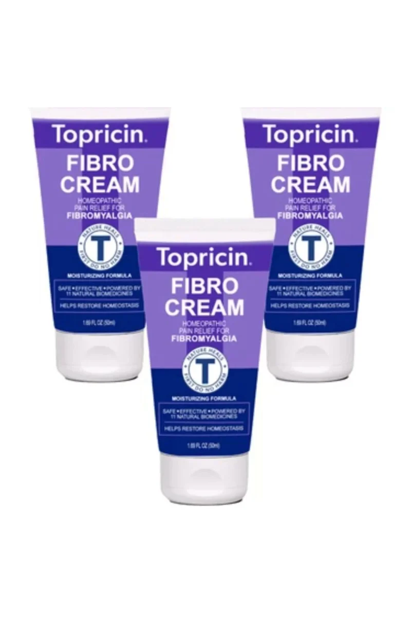 Topricin Fibro  Etkili Rahatlatıcı Bakım Kremi 50 ml 3 Adet