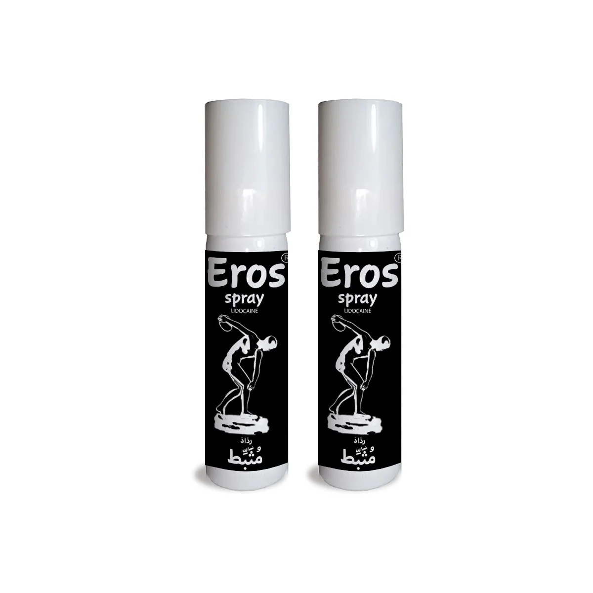 Eros 2 Adet Erkeklere Özel Zaman Stop Spreyi 20 ml (Black)