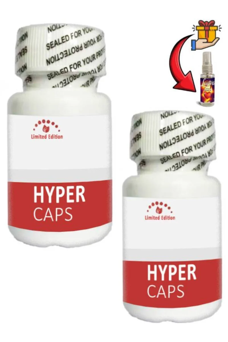 Hyper Erkeklere Özel Bölge Destekleyici 15'li x 2 ad-Lustra Masaj Yağı ile birlikte
