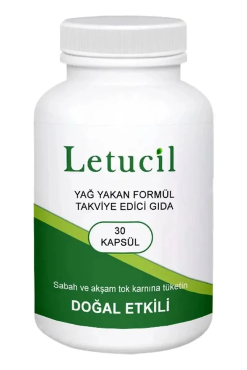 Letucil Destekleyici Ürün 30 Lu Yeşil Çay Ve Biberiyeli Güç Desteği X 3 Adet