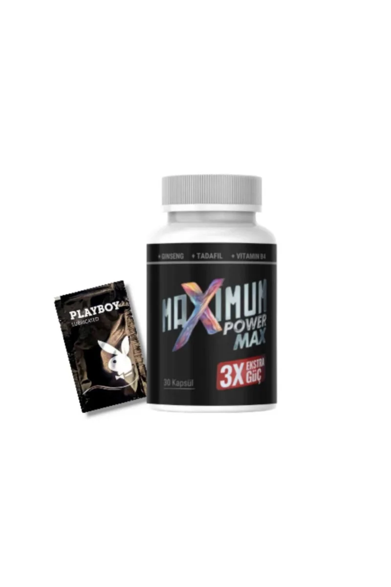 Maximum Power Max Erkeklere Özel Bölge Destekleyici 30 Lu Yanında Mucizevi Jel Hediye