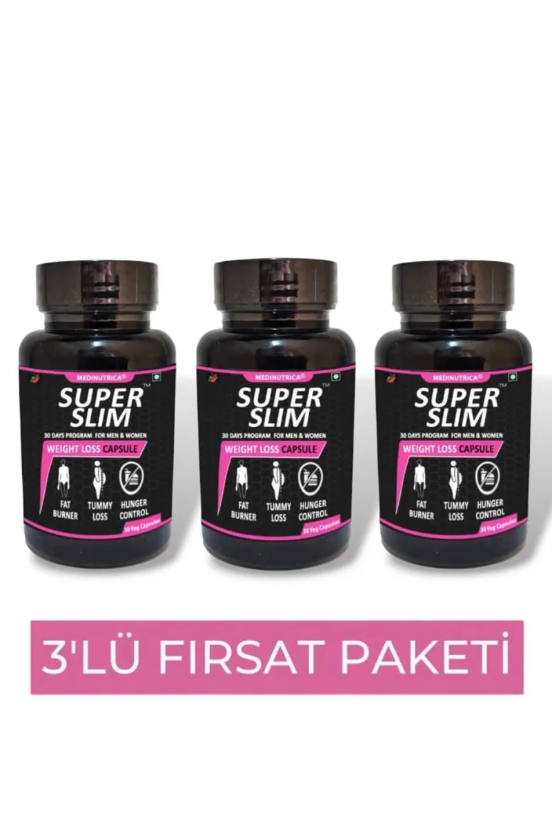 Medinutrica Super Slim Bölgesel Şekillendirici 30'lu Destekleyici X 3 Adet