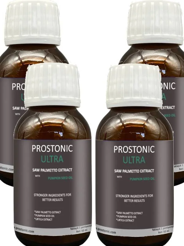 Prostonic Saw Palmetto Ultra Erkeklere Doğadan Gelen Rahatlık ve Canlılık Formülü 50 ml x 4 adet