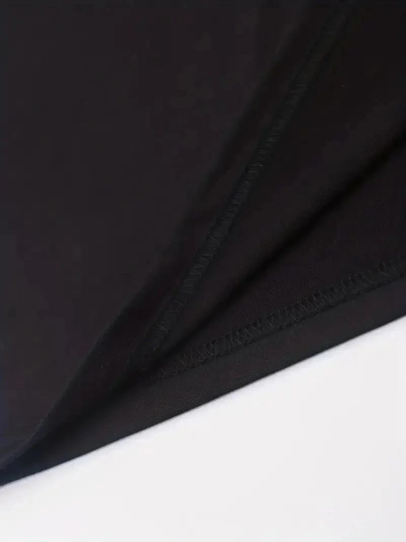 Erkek Baskılı Tişört Kısa Kol Bisiklet Yaka Regular fit Rahat kalıp T-Shirt - Siyah