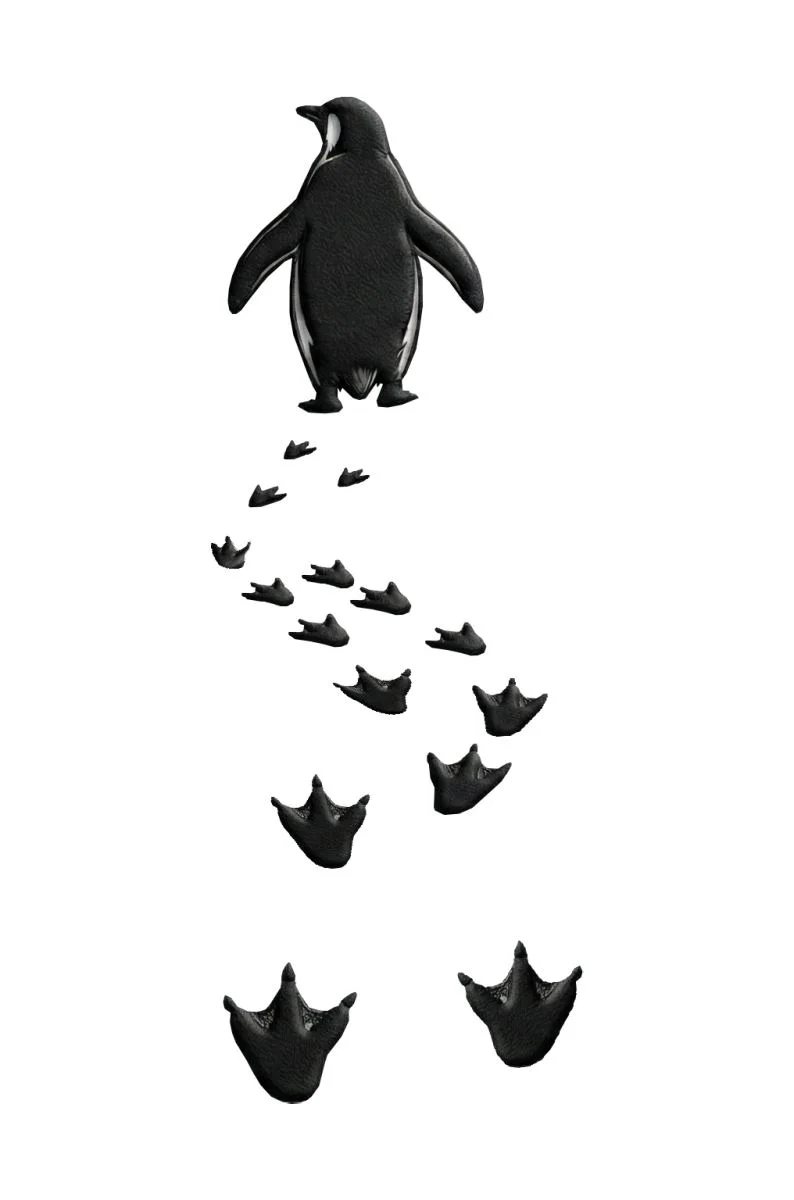 Erkek T-Shirt Nihilist Penguen Baskılı Bisiklet Yaka Kısa kol yazlık Tişört - Beyaz
