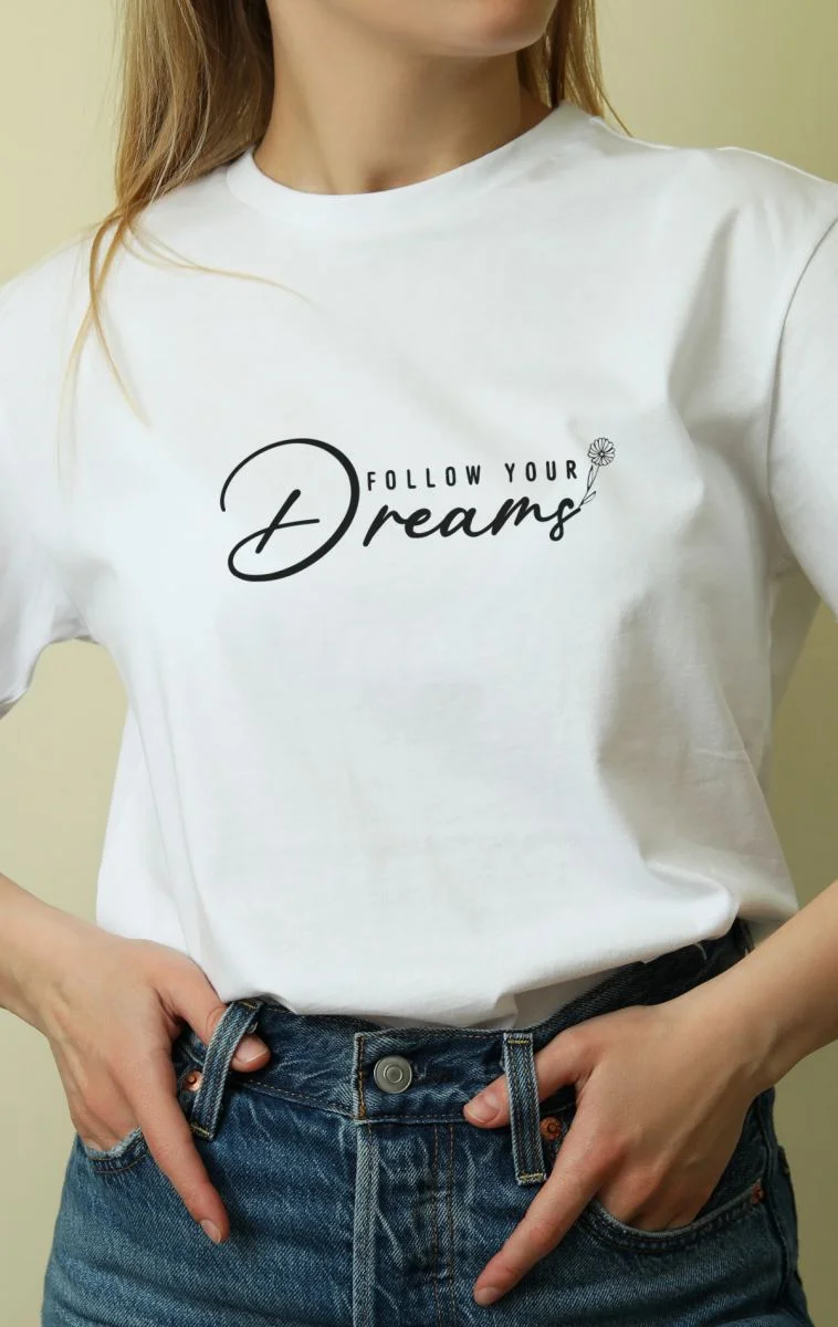 Unisex Oversize 24/1 Penye DTF Baskılı Tişört - DTF60