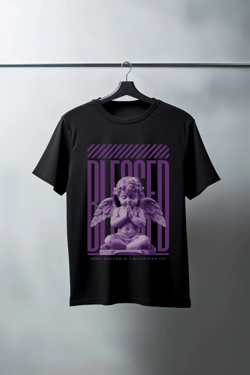 Unisex Oversize 24/1 Penye DTF Baskılı Tişört - DTF69