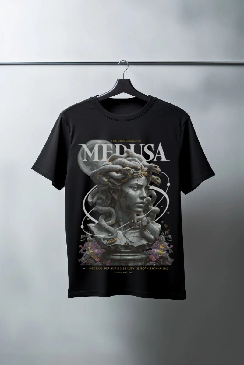 Unisex Oversize 24/1 Penye DTF Baskılı Tişört - DTF79