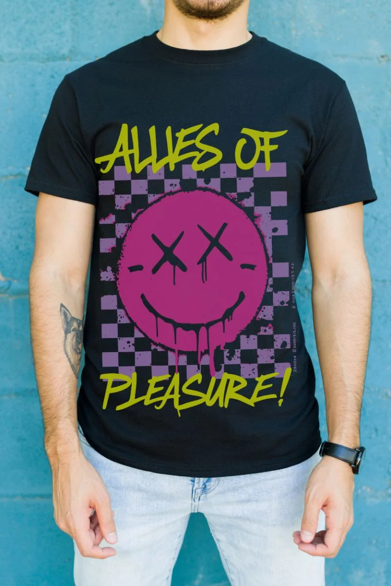 Unisex Oversize 24/1 Penye DTF Baskılı Tişört - DTF123