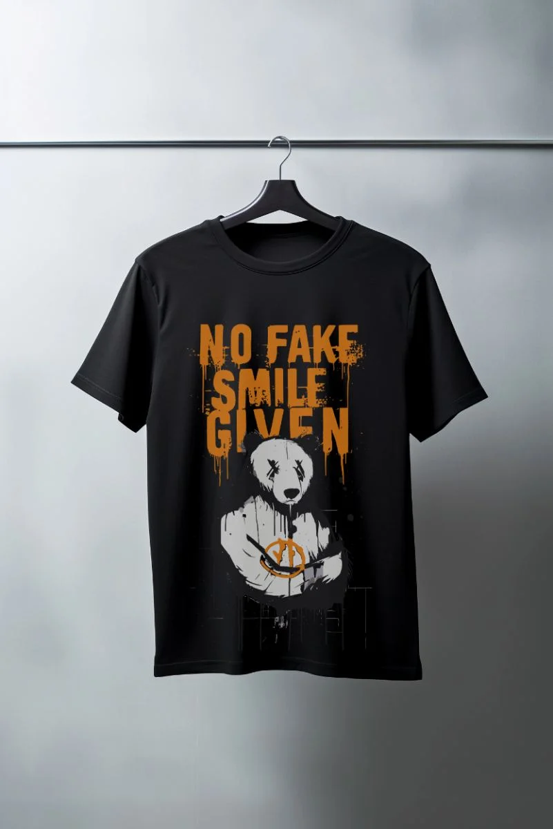 Unisex Oversize 24/1 Penye DTF Baskılı Tişört - DTF124
