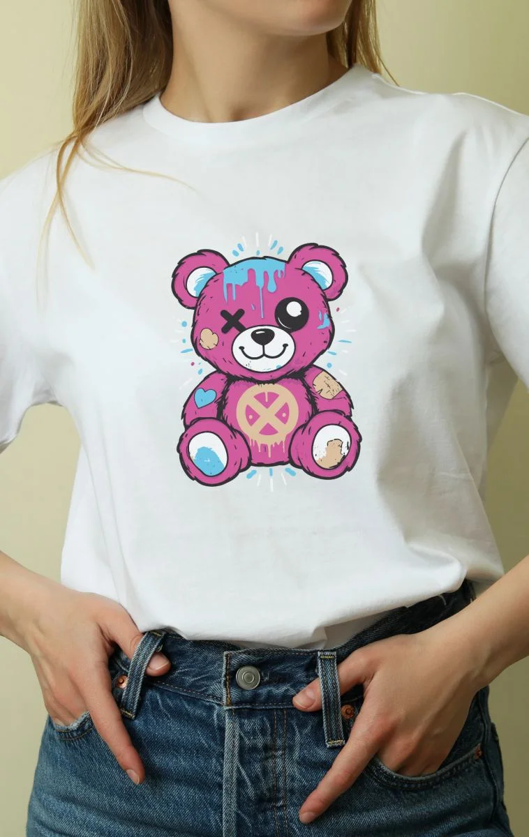 Unisex Oversize 24/1 Penye DTF Baskılı Tişört - DTF130