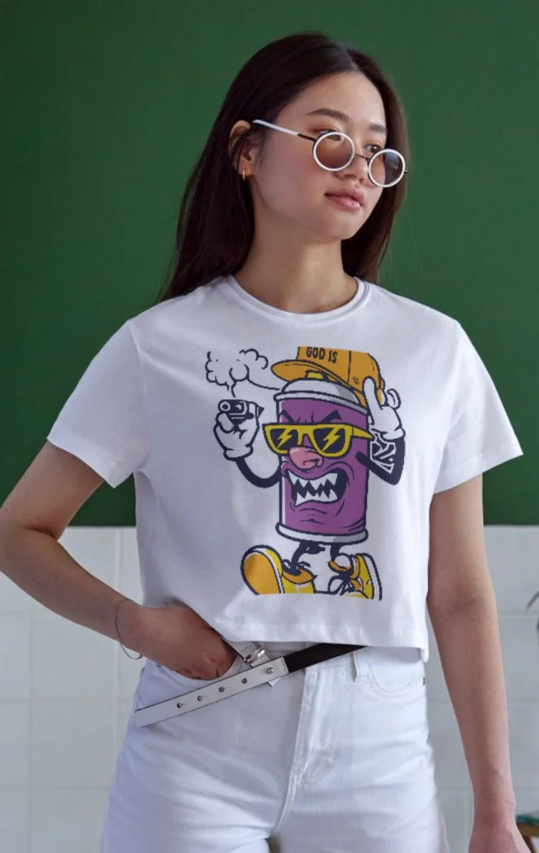Unisex Oversize 24/1 Penye DTF Baskılı Tişört - DTF137
