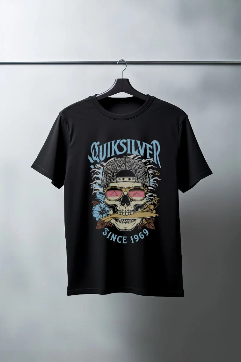 Unisex Oversize 24/1 Penye DTF Baskılı Tişört - DTF163