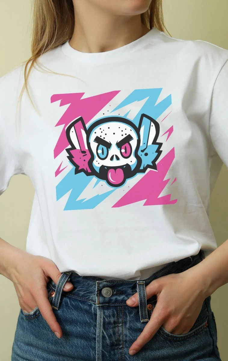 Unisex Oversize 24/1 Penye DTF Baskılı Tişört - DTF168