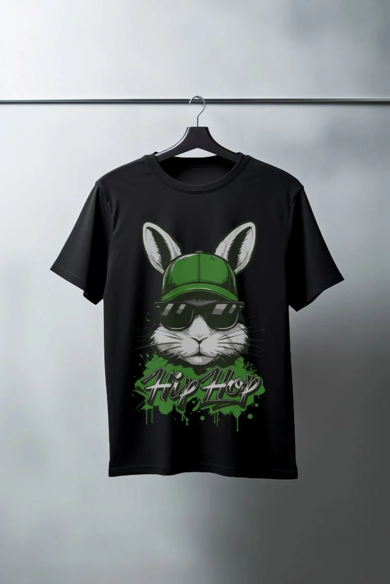 Unisex Oversize 24/1 Penye DTF Baskılı Tişört - DTF177