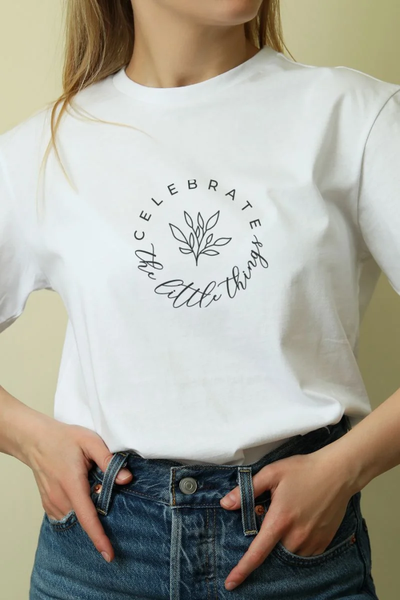 Unisex Oversize 24/1 Penye DTF Baskılı Tişört - DTF211