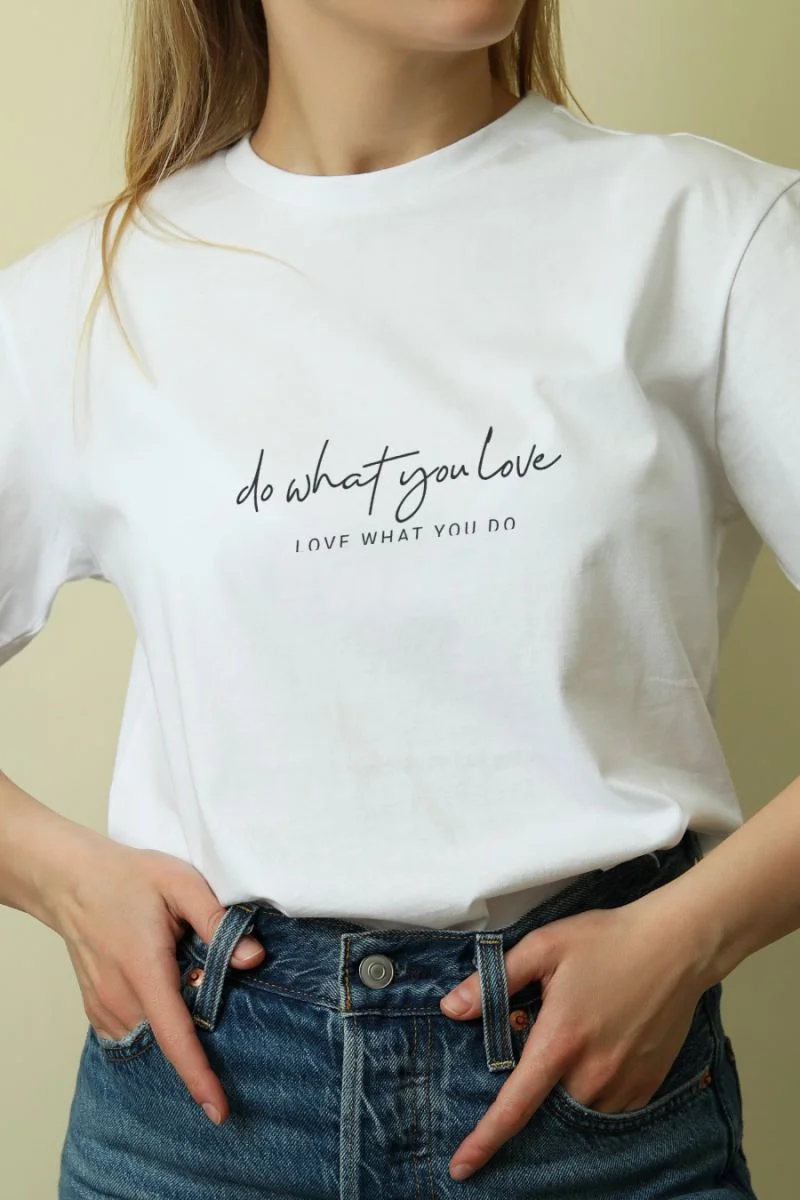 Unisex Oversize 24/1 Penye DTF Baskılı Tişört - DTF222