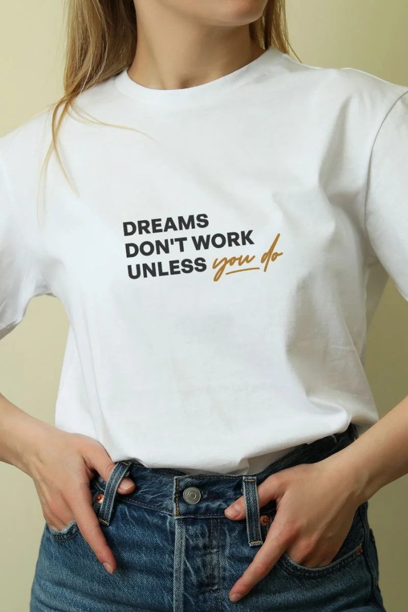 Unisex Oversize 24/1 Penye DTF Baskılı Tişört - DTF229
