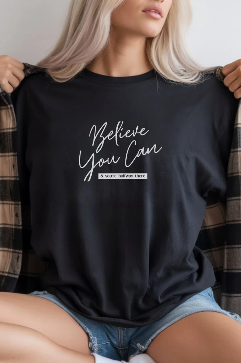 Unisex Oversize 24/1 Penye DTF Baskılı Tişört - DTF280