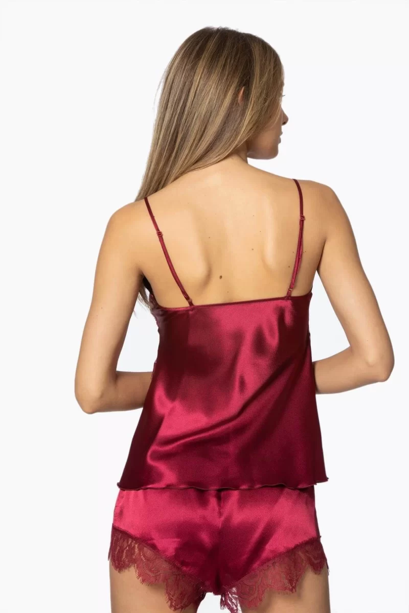 Pierre Cardin 2490 Bayan Sabahlıklı Saten Şort Takım