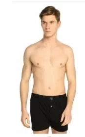 Tutku 0117 Erkek  Penye Düz Boxer