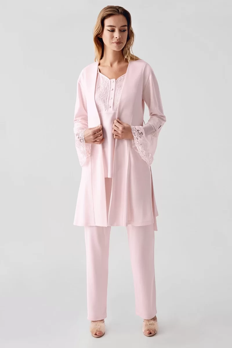 Freshness 322 Kadın Sabahlıklı Pijama Takımı
