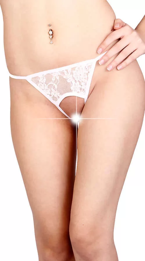 Beyaz Özel Bölgesi Açık Fantazi String BRF1163