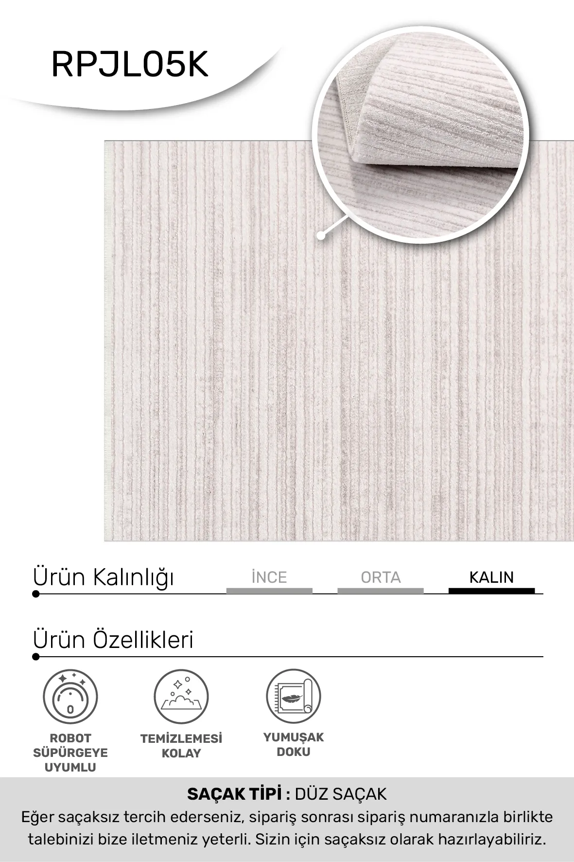 YoudayHomeCollection JALURA Model Halı 120X250