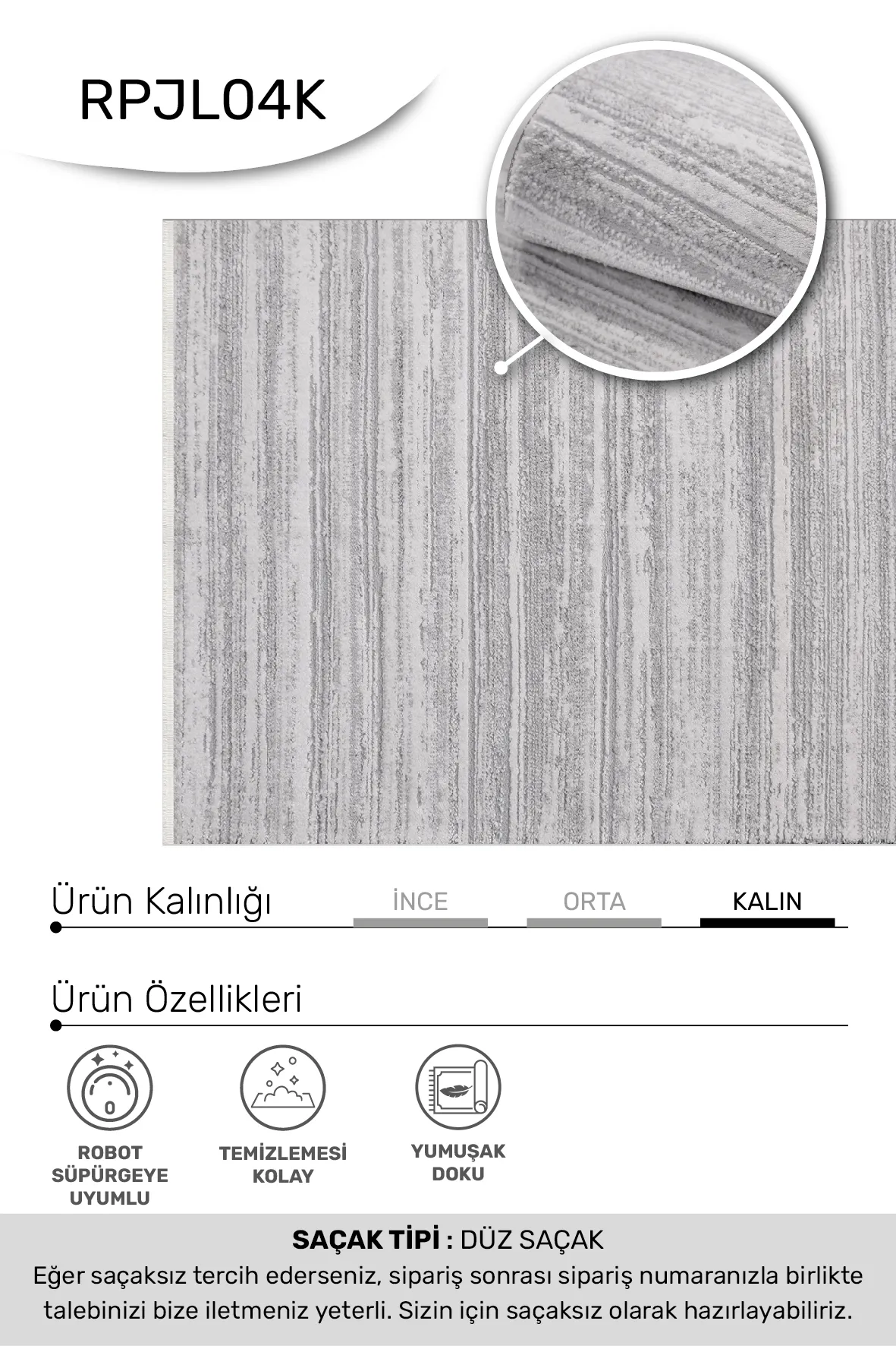 YoudayHomeCollection JALURA Model Halı 200X400