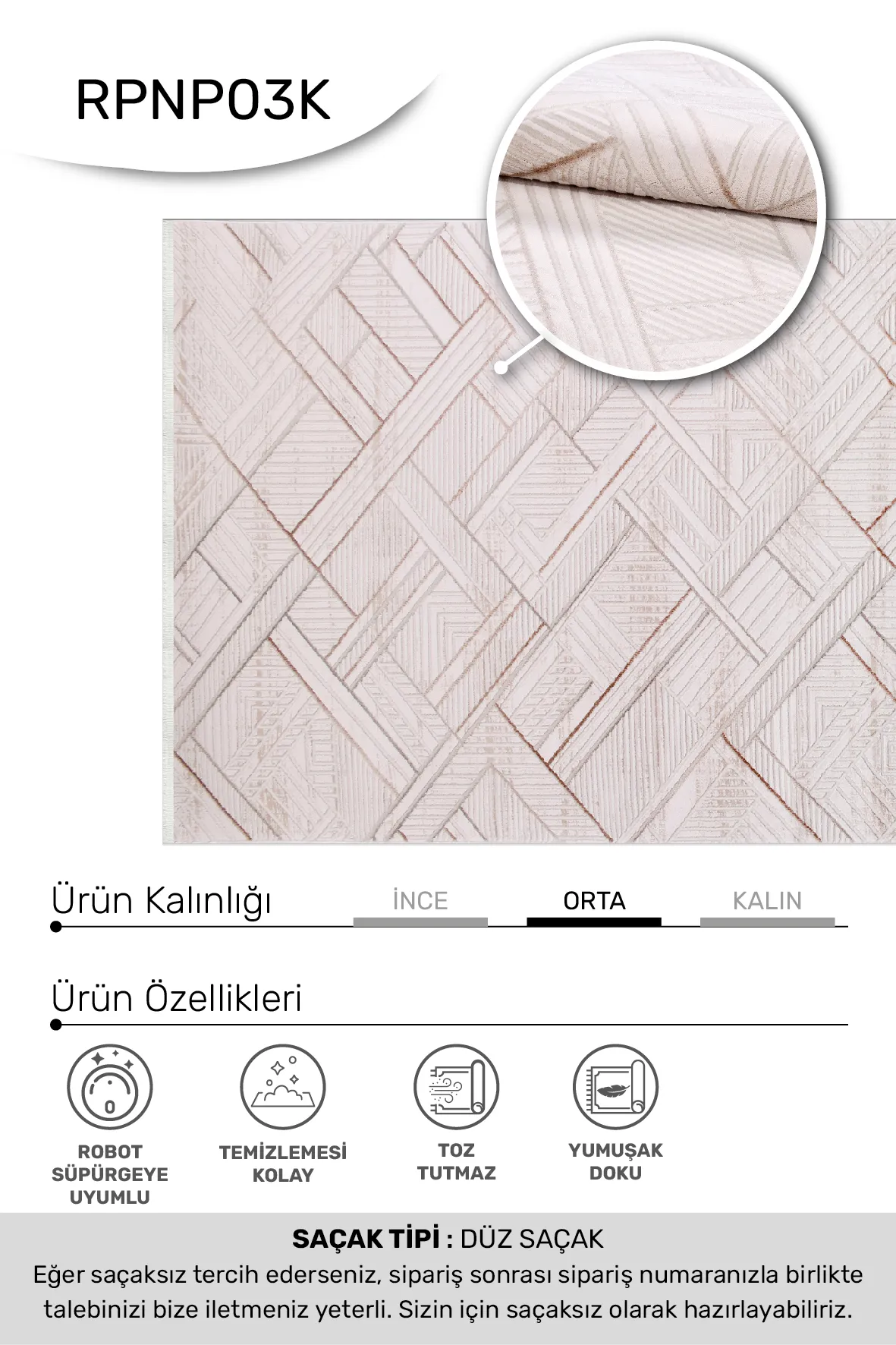 YoudayHomeCollection BONAPARTE Model Halı 200X250