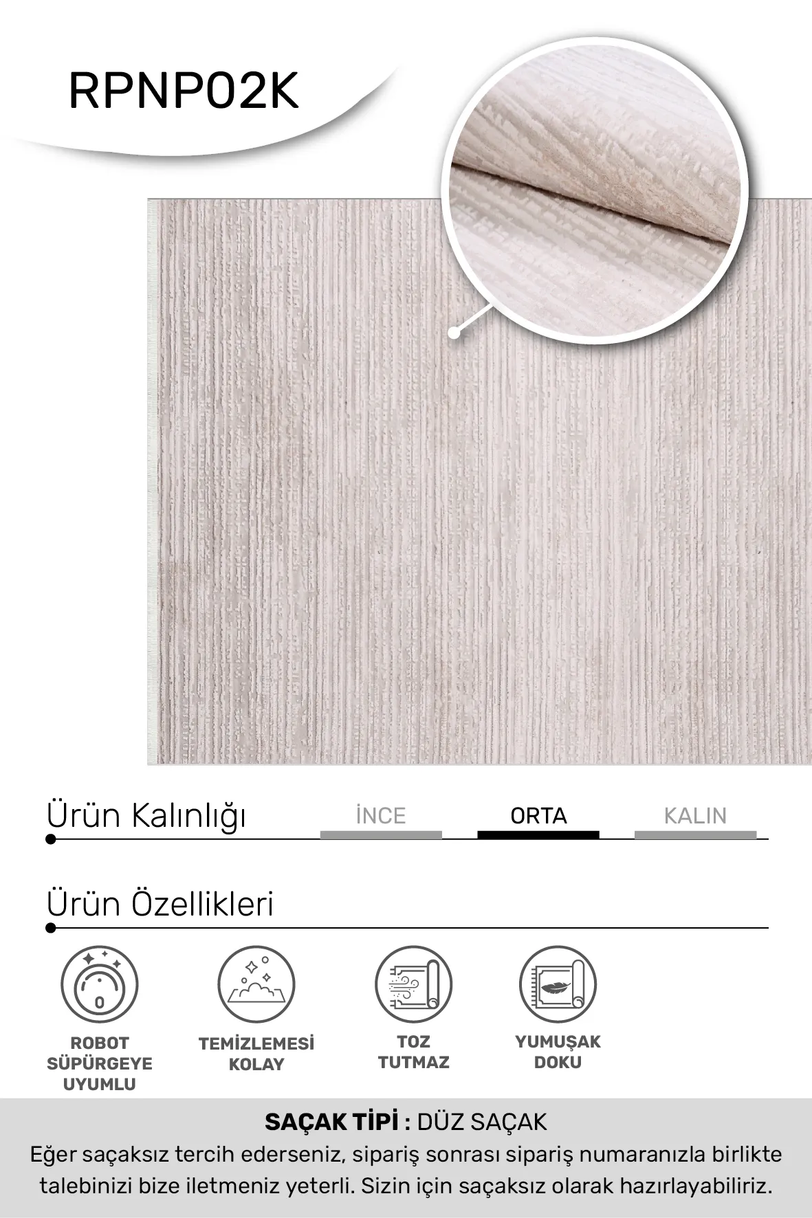 YoudayHomeCollection BONAPARTE Model Halı 80X150
