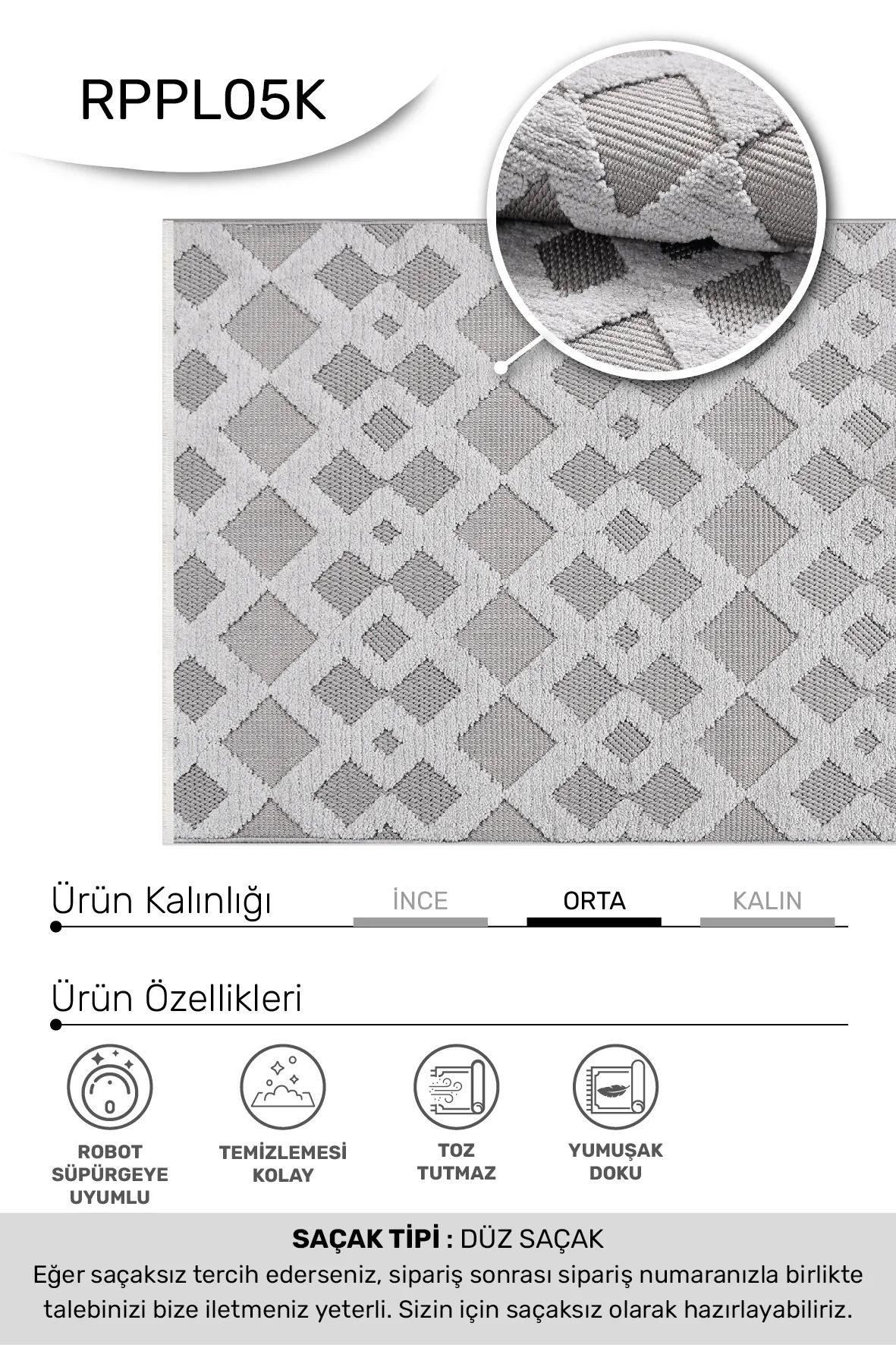 YoudayHomeCollection MASAL Model Halı 200X290