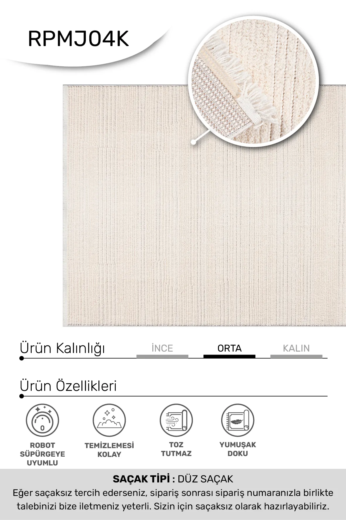 YoudayHomeCollection MARGİN Model Halı 160X250