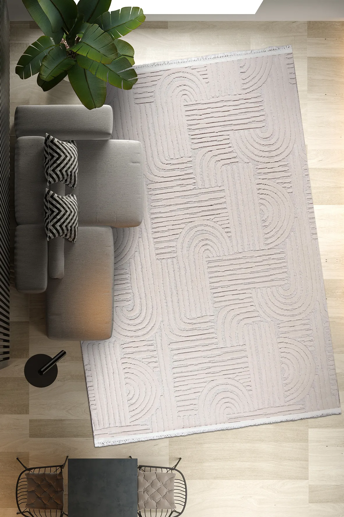 YoudayHomeCollection TİGANA Model Halı 80X300
