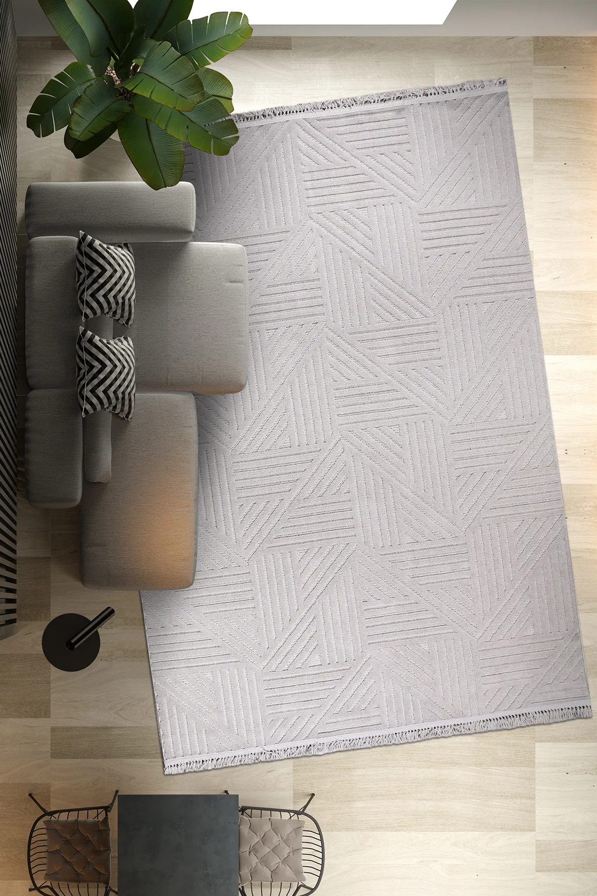 YoudayHomeCollection TİGANA Model Halı 80X250