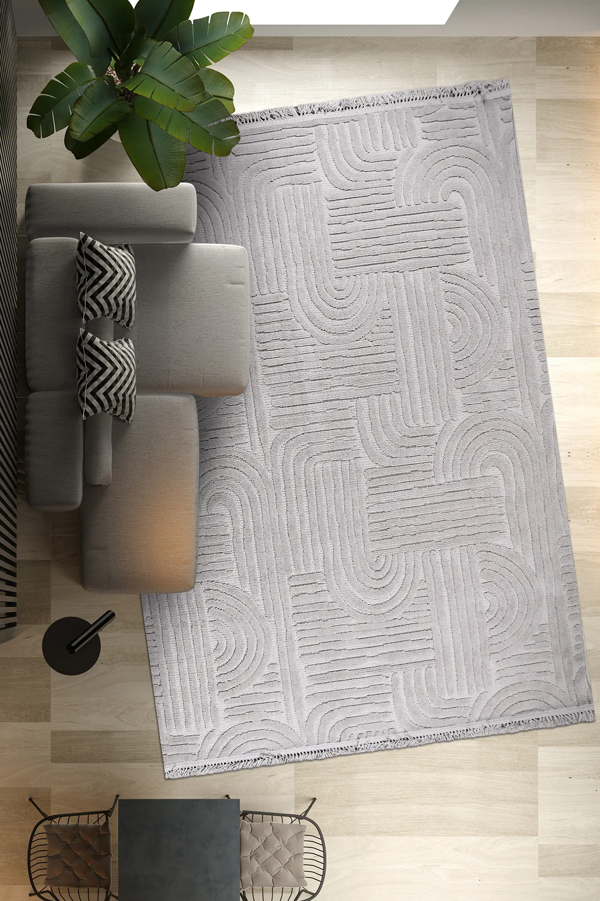 YoudayHomeCollection TİGANA Model Halı 100X250