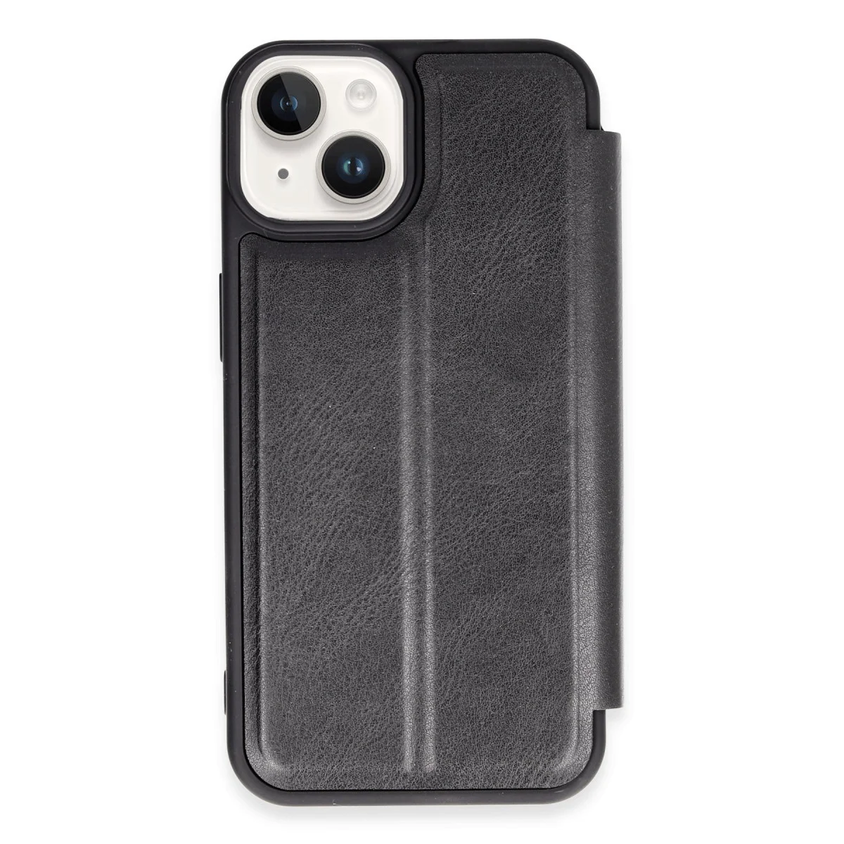 iPhone 14 Kılıf Flip Cover - Siyah